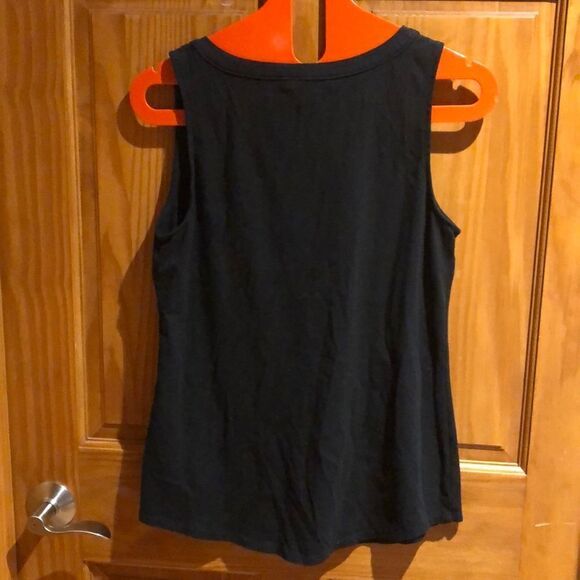 WHBM Black Medium Sleeveless Shirt - Picture 5 of 5